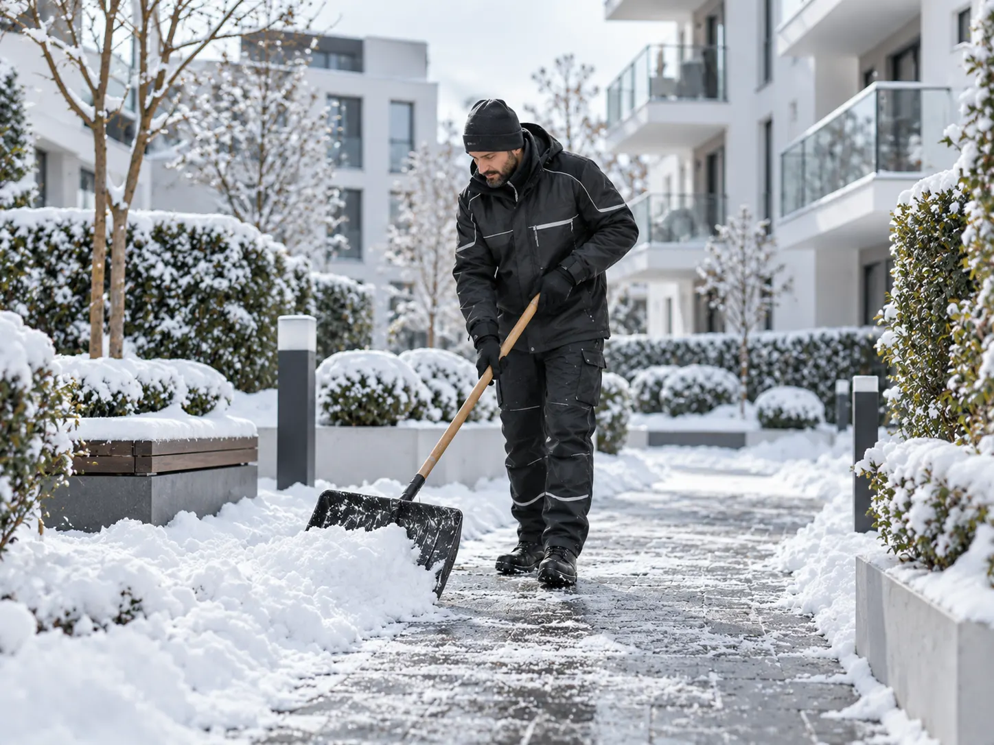 Geräumte und sichere Gehwege im Winter in Berlin